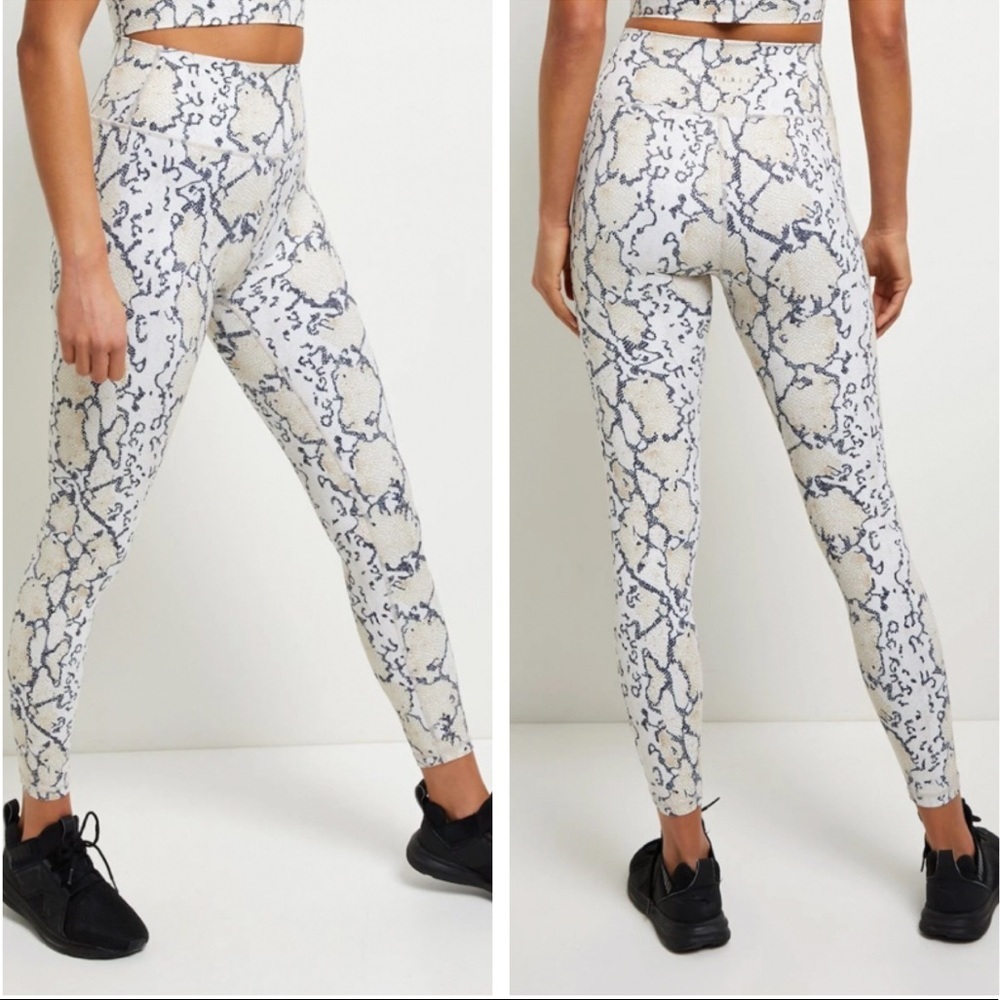 ALL FENIX ANTHROPOL NWT WHITE PYTHON 7/8 LEGGINGS